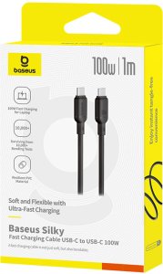 Kabel USB Baseus USB-C - USB-C 1 m Czarny (6932172668815) 5