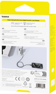 Kabel USB Baseus USB-C - USB-C 1 m Czarny (6932172668815) 6