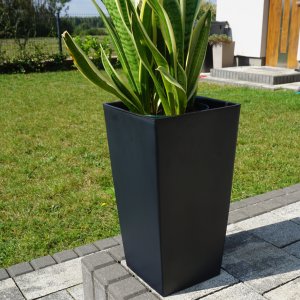 Doniczka kwadratowa matowa 30cm z wkładem Donica + wkład dystansowy 5