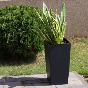 Doniczka kwadratowa matowa 30cm z wkładem Donica + wkład dystansowy 9