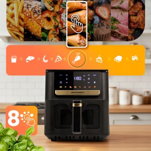 Frytkownica beztłuszczowa Air fryer Berdsen BD-655 czarna 3