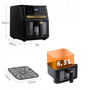 Frytkownica beztłuszczowa Air fryer Berdsen BD-655 czarna 9