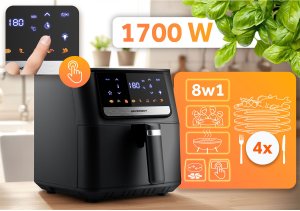 Frytkownica beztłuszczowa Air fryer Berdsen BD-662 czarna 2