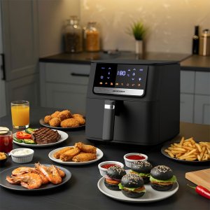Frytkownica beztłuszczowa Air fryer Berdsen BD-662 czarna 7
