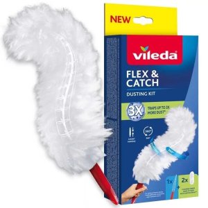 Miotełka do kurzu z krótką rączką + 2 wkłady Flex & Catch Vileda 2