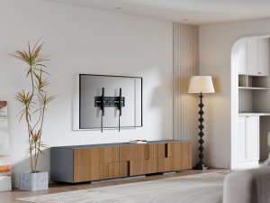 Sieninis laikiklis DELTACO, tvirtas, pakreipiamas, 37–86", 75 kg, juodas / ARM-1154-B / 1903409 6