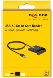 DELOCK USB 2.0 Smartcard Kartenleser f�r Smartcards mit Kontaktchip 3