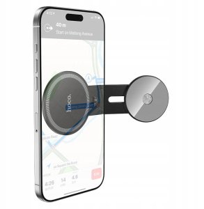 Uchwyt na telefon do tyłu ekranu magnetyczny Hoco H93 czarny 5