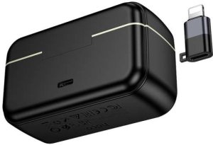 Mikrofon bezprzewodowy 2w1 Lightning / USB C Hoco L22 czarny 4