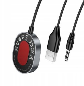 Odbiornik AUX Hoco Bluetooth z kablem Jack 3,5 mm E150 szary 3