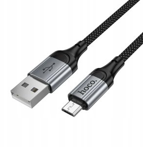 Kabel USB A do Micro USB Hoco 2,4A 1,5 m X121 czarny 4