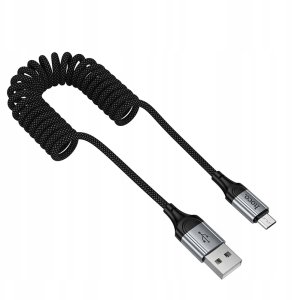Kabel USB A do Micro USB Hoco 2,4A 1,5 m X121 czarny 6