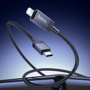 Hoco Kabel USB C do Lightning Hoco PD 27W z wyświetlaczem 1 m X118 czarny 2