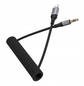 Kabel AUX Jack 3,5 mm do Lightning Hoco 1,5 m UPA33A czarny 2
