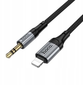 Kabel AUX Jack 3,5 mm do Lightning Hoco 1,5 m UPA33A czarny 3
