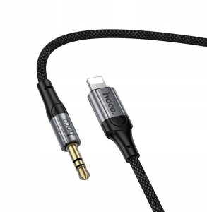 Kabel AUX Jack 3,5 mm do Lightning Hoco 1,5 m UPA33A czarny 4