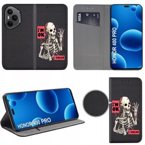 Etui do Honor 400 Pro MAGNET WZORY CASE + SZKŁO 9H 2