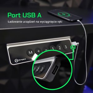 Biurko Z Regulacją Wysokości Hypernova 100 Cm Biała 5