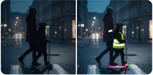 Hulajnoga trójkołowa dla dzieci balansowa świecąca w ciemności Ricokids Jelly - różowa 8