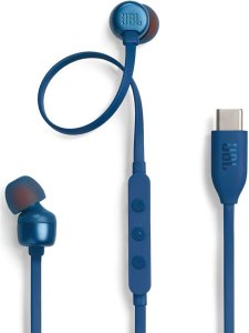 Słuchawki JBL Tune 310C dokanałowe przewodowe USB-C - niebieskie 4