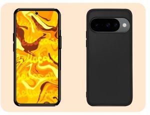 Hello Case Etui do Google Pixel 10 / 10 Pro (Czarne, Matowe, Obudowa Slim)   SZKŁO 9H 4