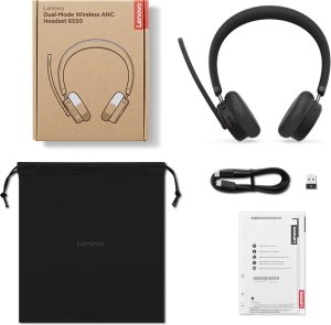Lenovo ANC Headset 6550 Zestaw słuchawkowy Bezprzewodowy Opaska na głowę Biuro/centrum telefoniczne USB Type-C Bluetooth Czarny 13