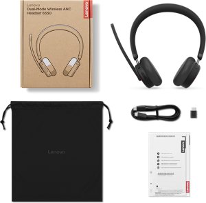 Lenovo ANC Headset 6550 Zestaw słuchawkowy Bezprzewodowy Opaska na głowę Biuro/centrum telefoniczne USB Type-C Bluetooth Czarny 14