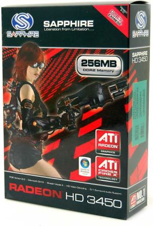 Karta graficzna Sapphire Radeon HD 3450 256MB HD3450 256MB 64bit DDR2 TV DVI 5