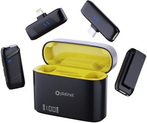 Mikrofon Platinet PLATINET WIRELESS LAVALIER MICROPHONE MIKROFON KOŁNIERZYKOWY DOUBLE SET [46294] 2