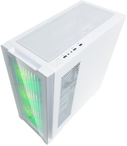 EVOLVEO Ptero Q2G, skříň ATX, 4x ARGB ventilátor, čelní+boční panel sklo, bílá 2