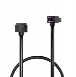 Przedłużacz do zasilacza 8 pin do płyty głównej CPU Asiahorse czarny ARGB Hydrus 2
