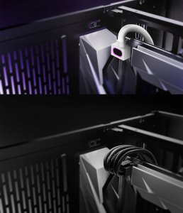 Przedłużacz do zasilacza 8 pin do płyty głównej CPU Asiahorse biały ARGB Hydrus 5