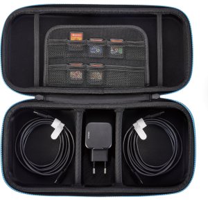 Dėklas DELTACO GAMING skirtas „Nintendo Switch 2“ su kišene įkrovikliui, laidui ir iki 10 žaidimų/ GAM-193 / 4222425 3