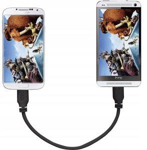 Renkforce RF-4079670, 0.15 m, Micro-USB B, Micro-USB B, USB 1.0, 480 Mbit/s, Black 4