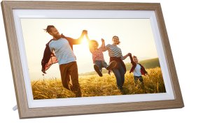 Ramka cyfrowa Rollei 152 cyfrowa ramka na zdjęcia Drewno 39,6 cm (15.6") Ekran dotykowy Wi-Fi 2