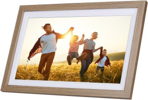 Ramka cyfrowa Rollei 152 cyfrowa ramka na zdjęcia Drewno 39,6 cm (15.6") Ekran dotykowy Wi-Fi 5
