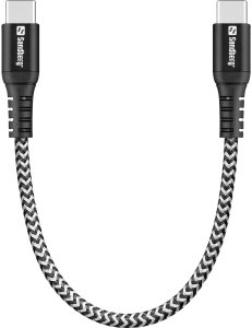 Kabel USB Sandberg USB-C - USB-C 0.2 m Czarny (441-66) 2