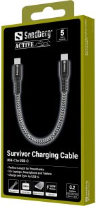 Kabel USB Sandberg USB-C - USB-C 0.2 m Czarny (441-66) 4