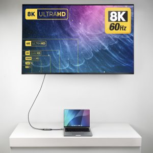 Adapter AV StarTech STARTECH.COM USB-C do HDMI Adapter 8K 60Hz i 4K 120Hz Thunderbolt i USB4 kompatybilny USBC na HDMI 2.1 konwerter USB-C Videoadapt 4