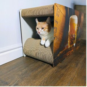 Mruu&Pruu DRAPAK DLA KOTA KARTONOWY PIWO WIELKI PROSTOKĄT 59x39x27 cm 6