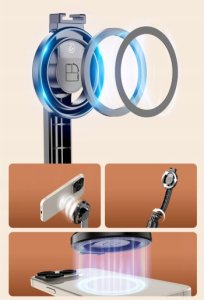 Swissten Bluetooth Selfie Stick Tripod (compatible with MagSafe) 6