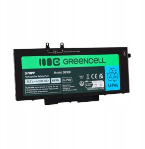 GREEN CELL BATERIA DE166 DO DELL 3HWPP LATITUDE 5400, 5401, 5410, 5411, 5500, 5501, 5510, 5511, 7591 4000MAH 15,2V 2