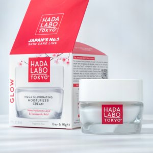 Hada Labo Tokyo , Glow, Hyaluronic Acid, Illuminating & Moisturizer, Day & Night, Gel Cream, Face, 50 ml For Women 4