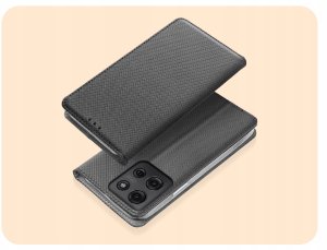 Hello Case ETUI Z KLAPKĄ DO MOTOROLA MOTO G75 CZARNE ZAMYKANE MAGNETYCZNE KABURA CASE 2