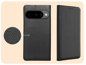 Hello Case ETUI Z KLAPKĄ DO GOOGLE PIXEL 10 / 10 PRO CZARNE ZAMYKANE MAGNETYCZNE CASE 4