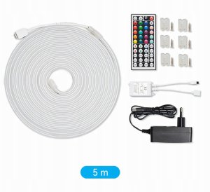 Vention Silicone Neon z pilotem IR i zasilaczem DC 12V 5m 2