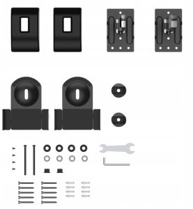 Uchwyt na Głośnik Ścienny Uniwersalny MX-045 2szt. do kolumn satelit regulowany 15