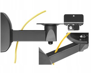 Uchwyt na Głośnik Ścienny Uniwersalny MX-045 2szt. do kolumn satelit regulowany 9
