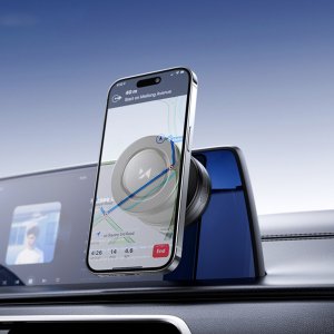 Uchwyt samochodowy Wozinsky WUSQ-01 z ładowarką Qi kompatybilny z MagSafe - czarny 2