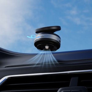 Uchwyt samochodowy Wozinsky WUSQ-01 z ładowarką Qi kompatybilny z MagSafe - czarny 5